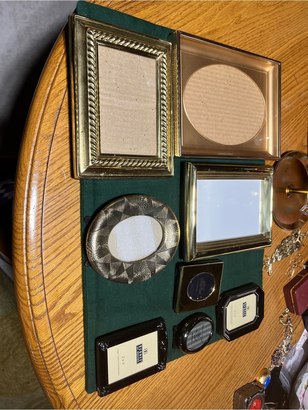 Gold Decorative Picture Frames- Classic Home Accents. 8 Total